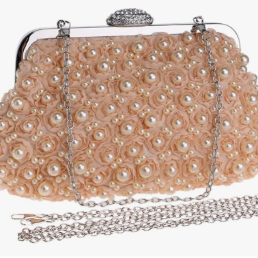 Beading Women Evening Bags Party Wedding Daily Diamonds Clutch Bag Purse NWOT - Picture 1 of 13